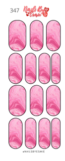 #347 Pink Marble - Full Cover Decals