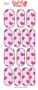 #352 Love Yourself Hearts - Full Cover Decals