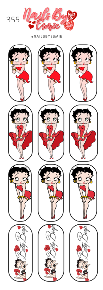 #355 Betty Boop - Full Cover Decals