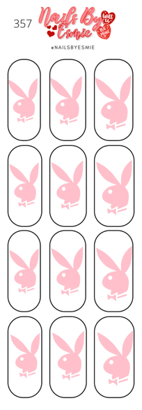 #357 Baby Pink Playboy - Full Cover Decals