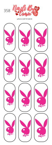 #358 Hot Pink Playboy - Full Cover Decals